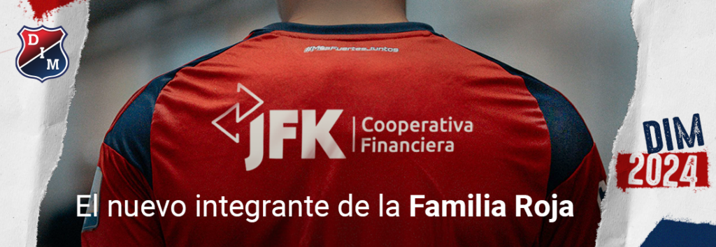 JFK es patrocinador del Equipo del Pueblo S.A. - Deportivo Independiente Medellín