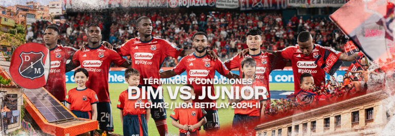 Términos y Condiciones Boletería DIM vs Junior / Liga 2024-2 / Fecha 3