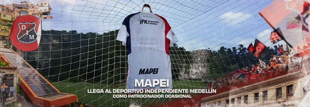 Mapei llega al Deportivo Independiente Medellín como patrocinador ocasional