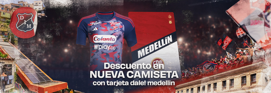 Descuento en la nueva camiseta con tarjeta dale! Medellín