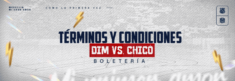 Términos y Condiciones Boletería DIM vs Boyacá Chicó / Liga 2025-1 / Fecha 2