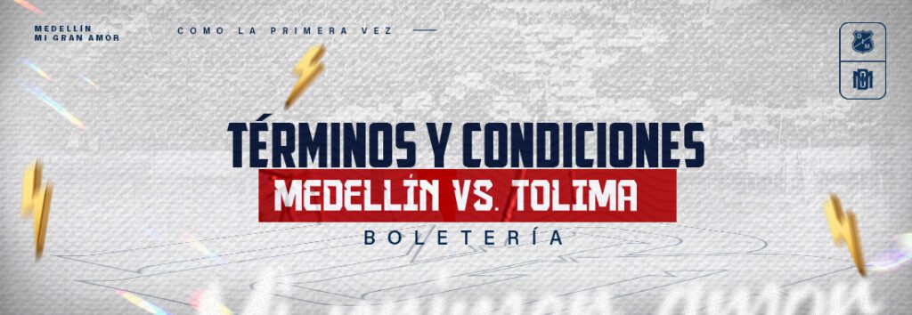 Términos y Condiciones Boletería DIM vs Tolima/ Liga 2025-1 / Fecha 13