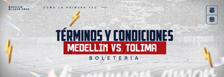 Términos y Condiciones Boletería DIM vs Tolima/ Liga 2025-1 / Fecha 13